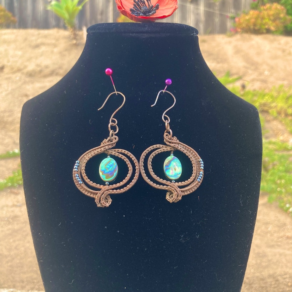 Copper Wire Earrings